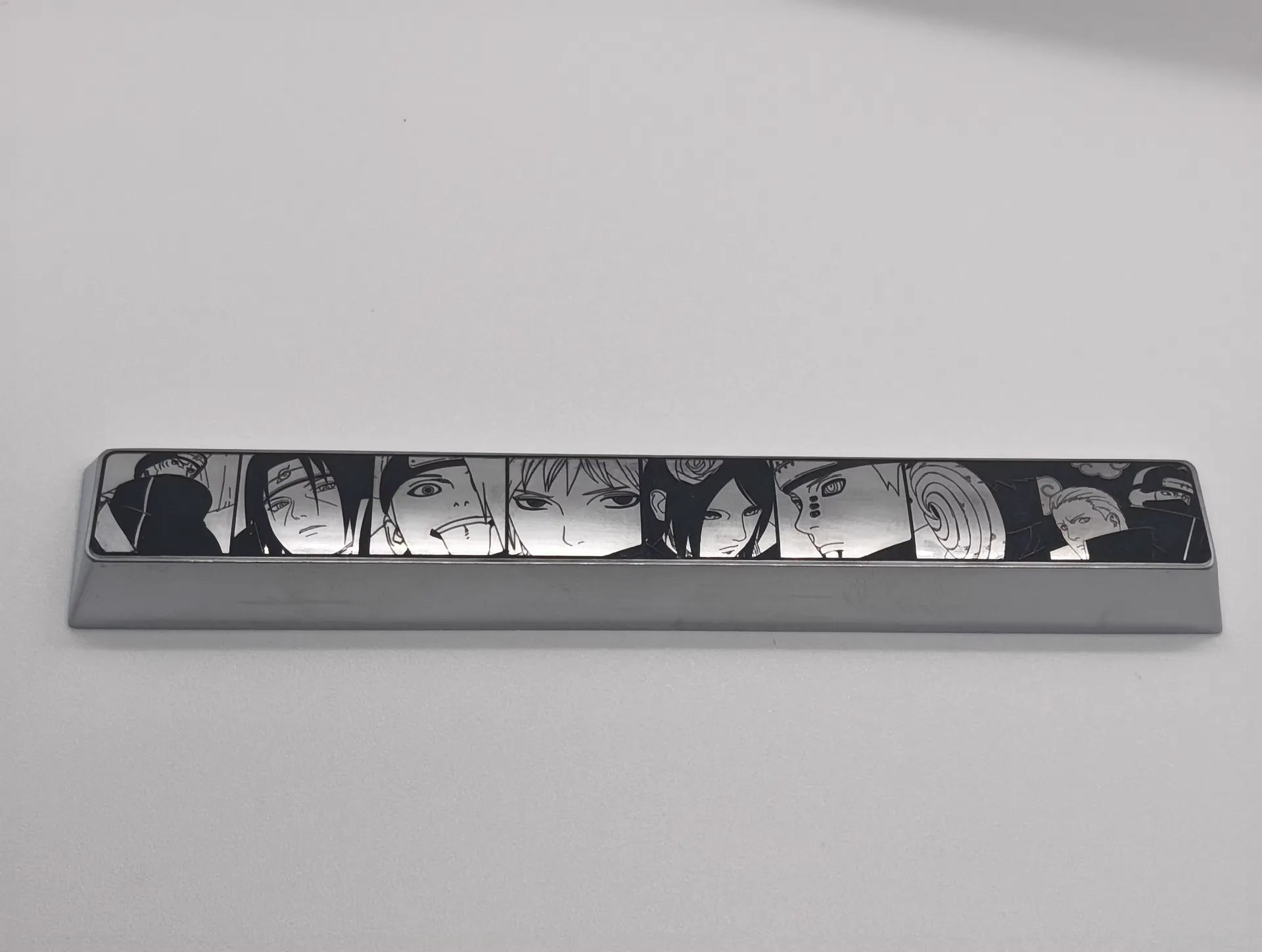 Naruto, Akatsuki member, metal space personalized keycaps, anime game character peripheral decorative keycaps.