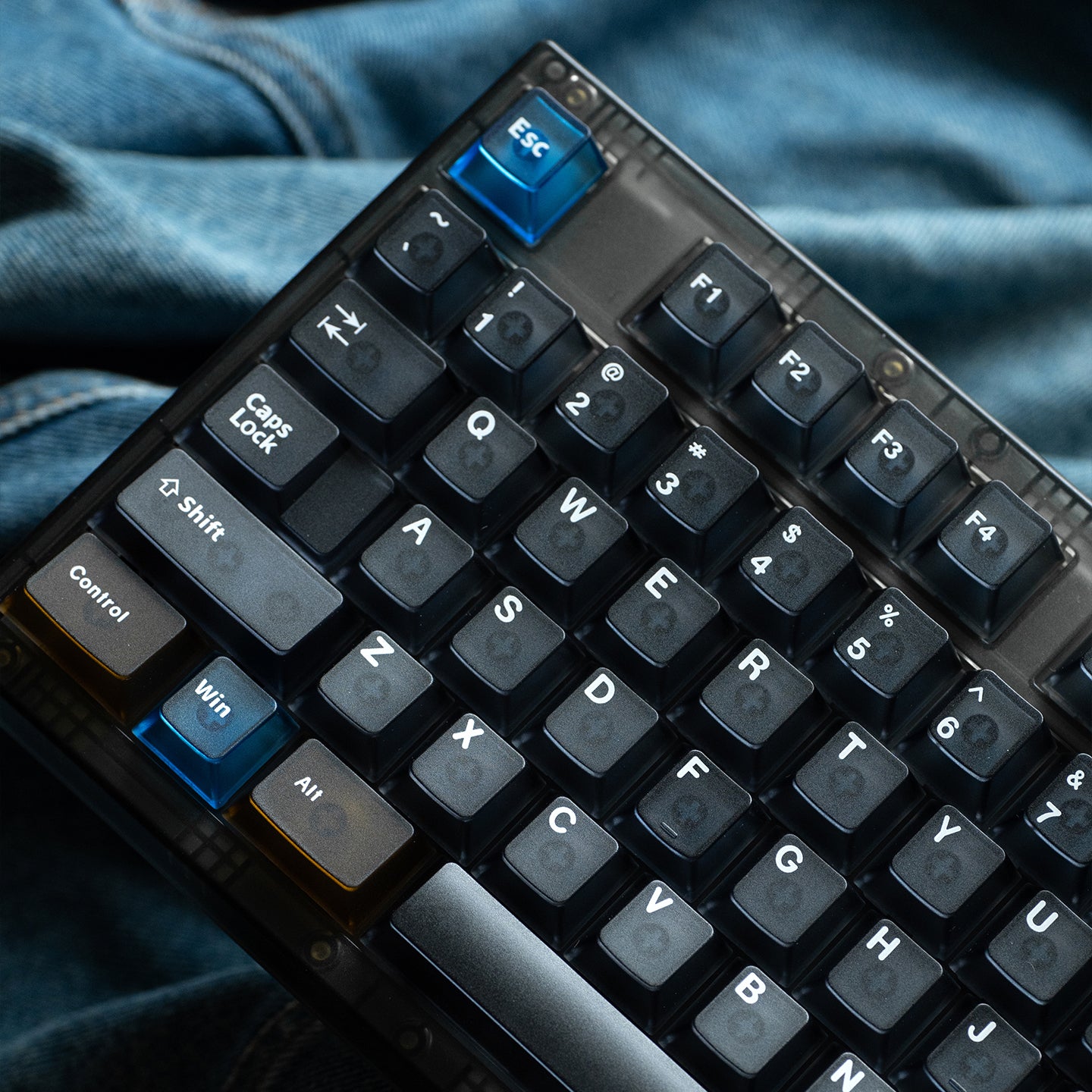 Interstellar themed keycap set, five sided frosted translucent PC keycap personalized customization PBT heat sublimation factory height