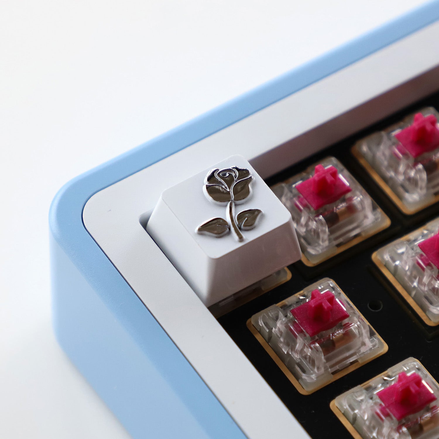 Love Letter Rose Metal Personalized Keycap Zinc Alloy, Metal Personalized Keycap, Minor Flaw Welfare