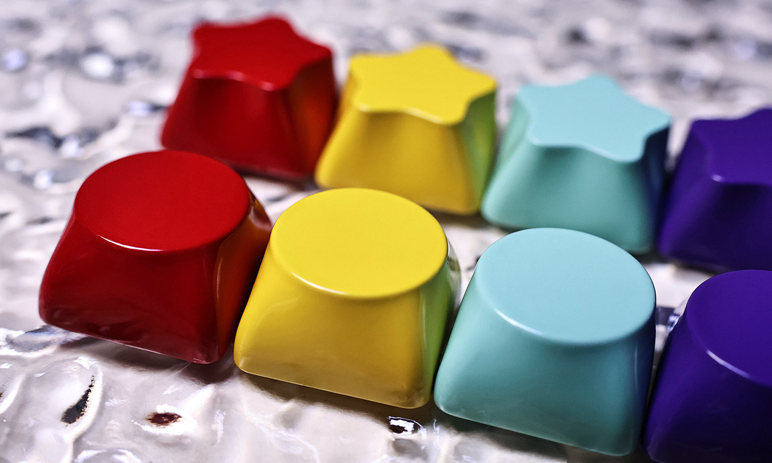 Original shaped personalized keycaps, round aluminum alloy keycaps, metal baked paint, CNC machining, customized mechanical keyboard keycaps