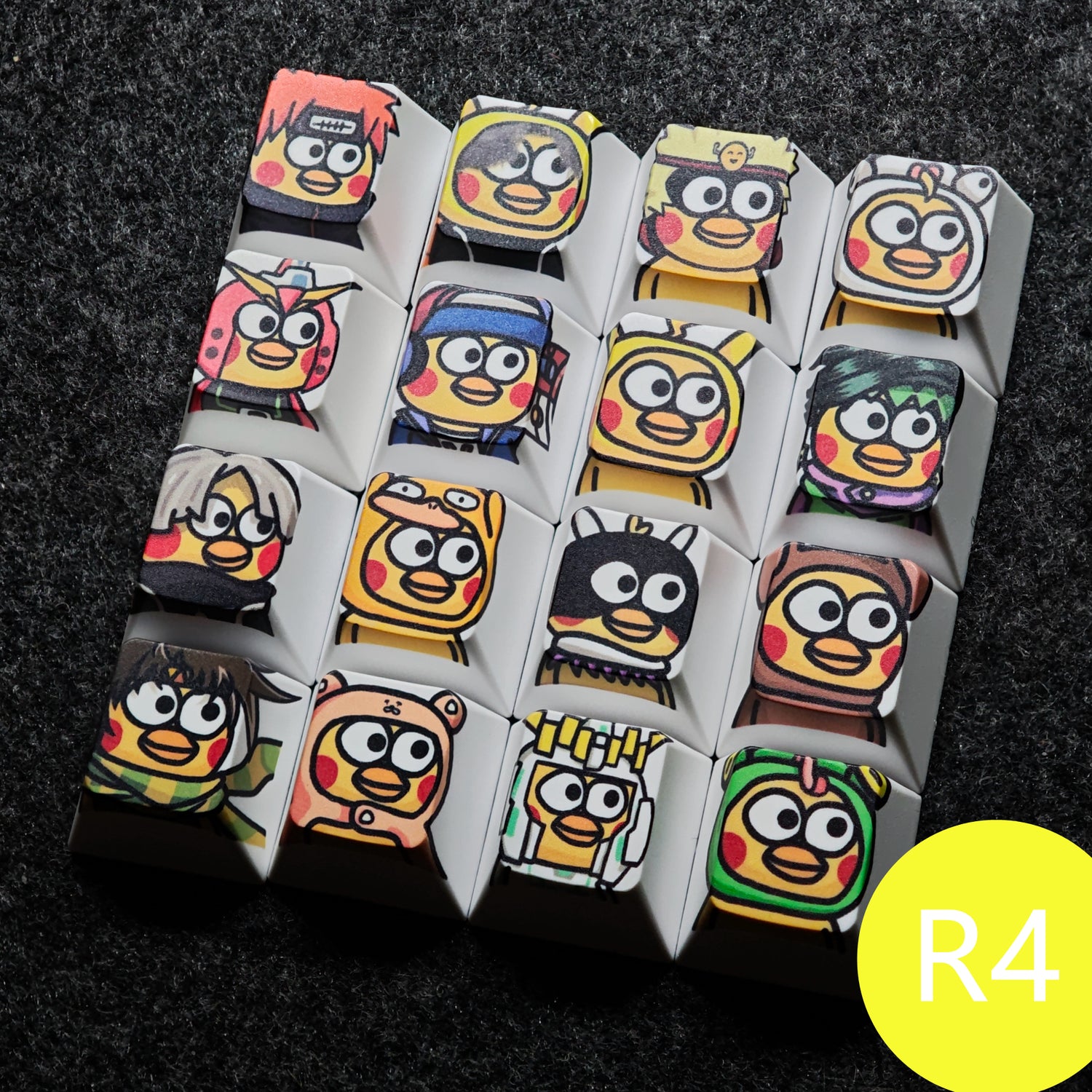 Thermally sublimated personalized keycaps, PBT material resin personalized mechanical keyboard artistic creative keycaps