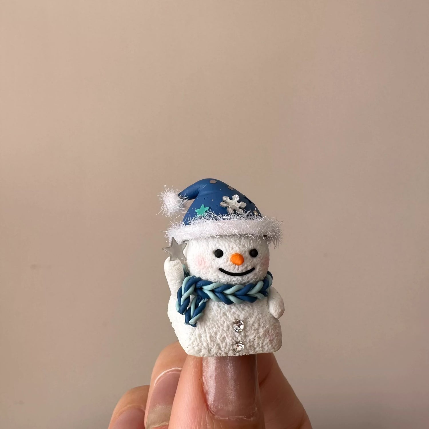 Christmas Snowman Mechanical Keyboard Personalized Keycaps, Soft Clay Handmade Keycaps
