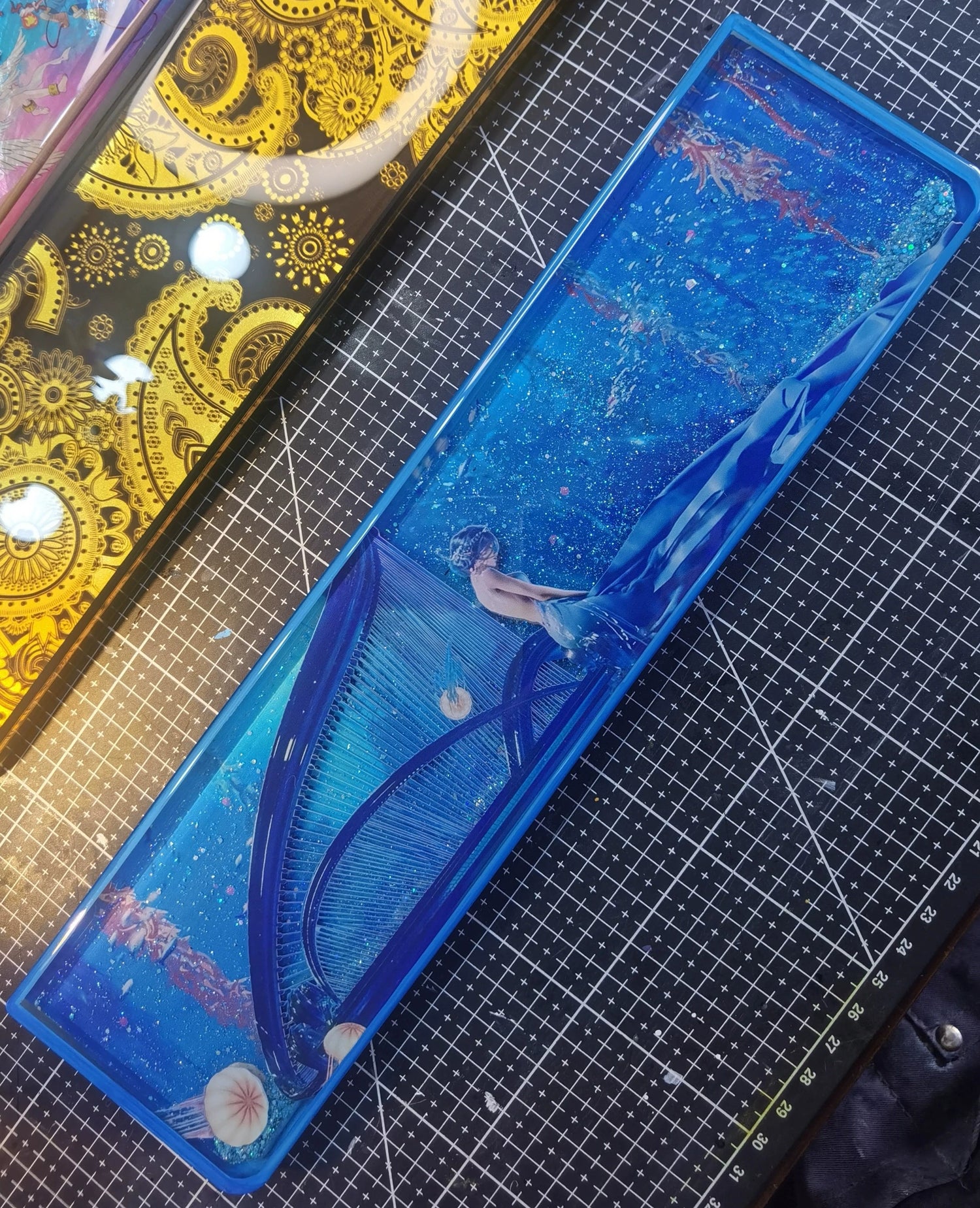 Ghost Blade series, fully hand-painted, keyboard resin handle, palm rest, keyboard peripheral accessories