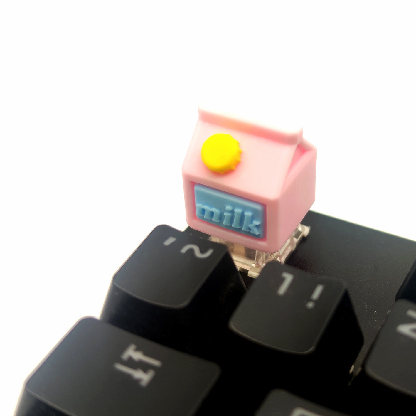 Milk box, multi-color resin personalized keycaps, mechanical keyboard decorative keycaps