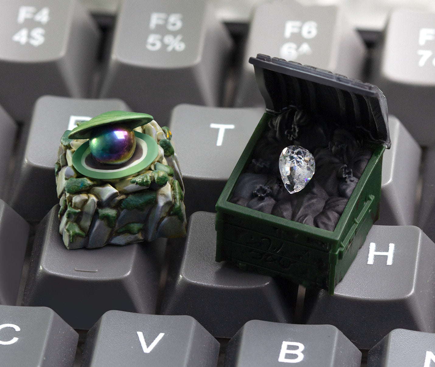 Delta Action,Heart of Africa, Tears of the Ocean, Multi colored Resin Personalized Keycaps, Game Anime Prop Handmade Decorative Keycaps