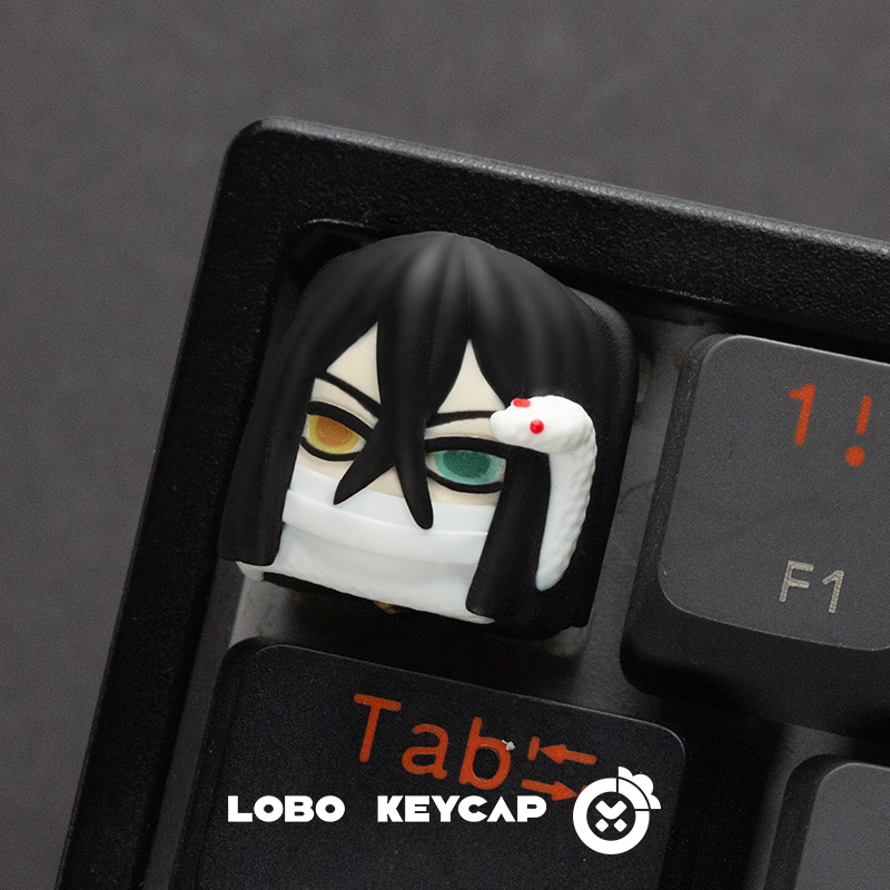 Demon Slayer, Character multi-color resin molded artisankeycaps, personalized keycaps
