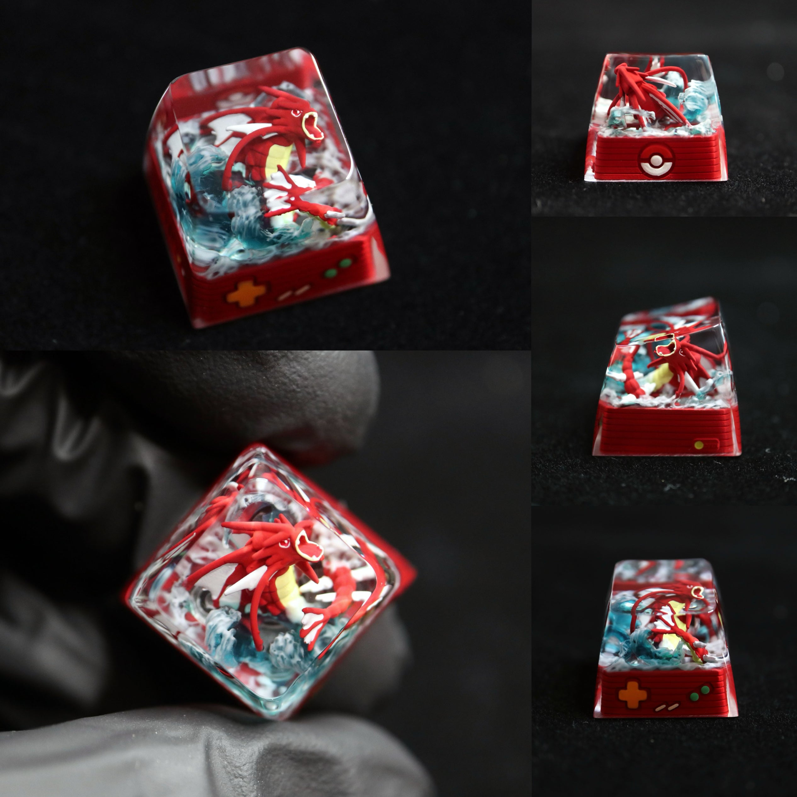Pet Pok é mon Collection, Crystal Drops of Glue Material Artisankeycaps, Anime, Game, Culture, Creativity, Peripheral Decoration, Personalized Keycaps