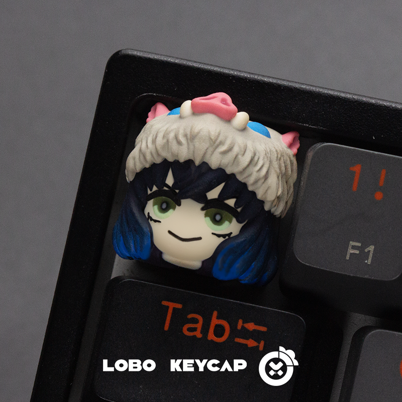 Demon Slayer, Character multi-color resin molded artisankeycaps, personalized keycaps