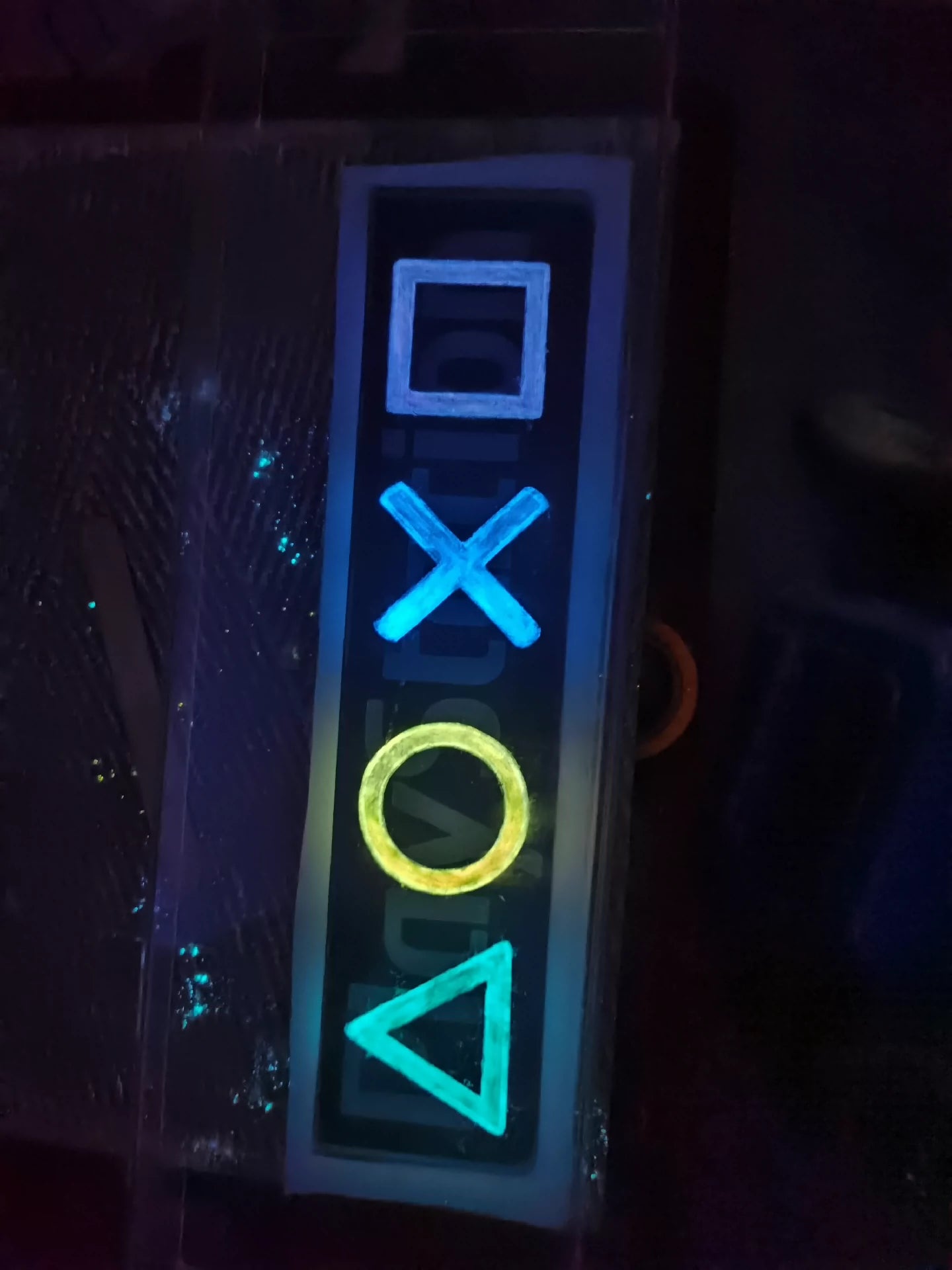 Playstation controller button glow in the dark, keyboard resin handle, palm rest, keyboard peripheral accessories