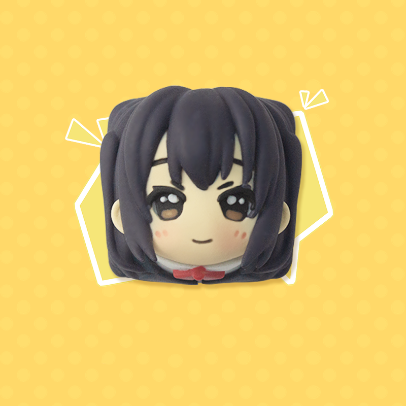K-ON! Multi colored resin molded personalized keycaps, anime game keycaps