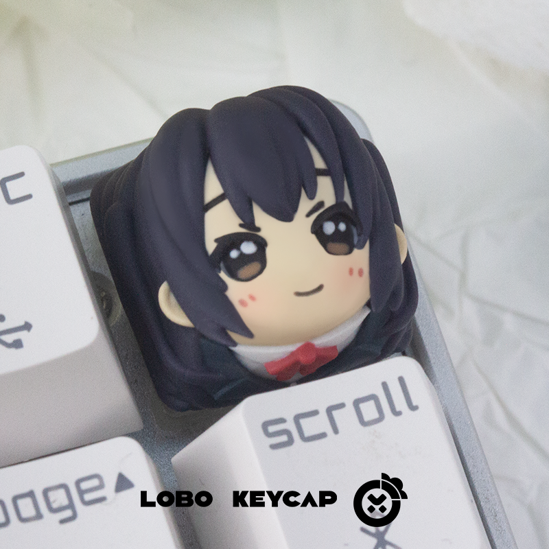 K-ON! Multi colored resin molded personalized keycaps, anime game keycaps