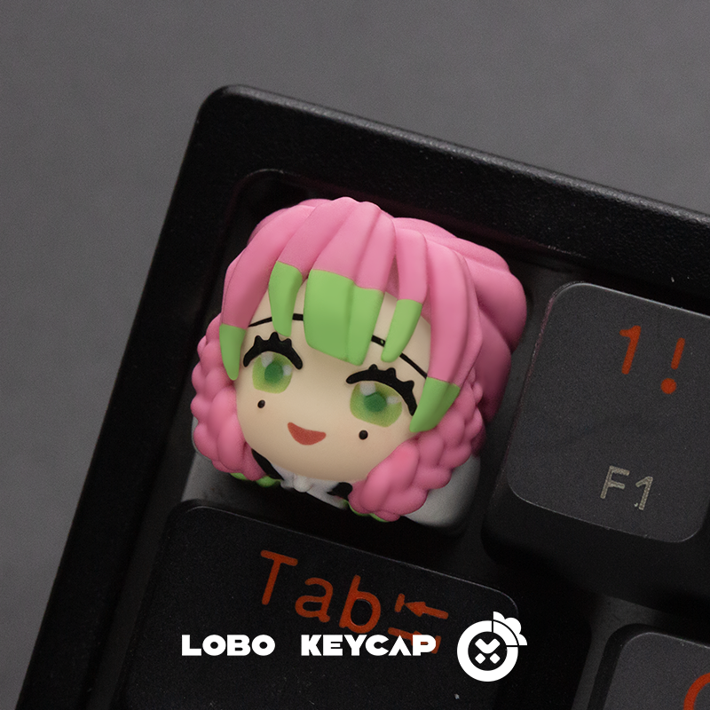 Demon Slayer, Character multi-color resin molded artisankeycaps, personalized keycaps