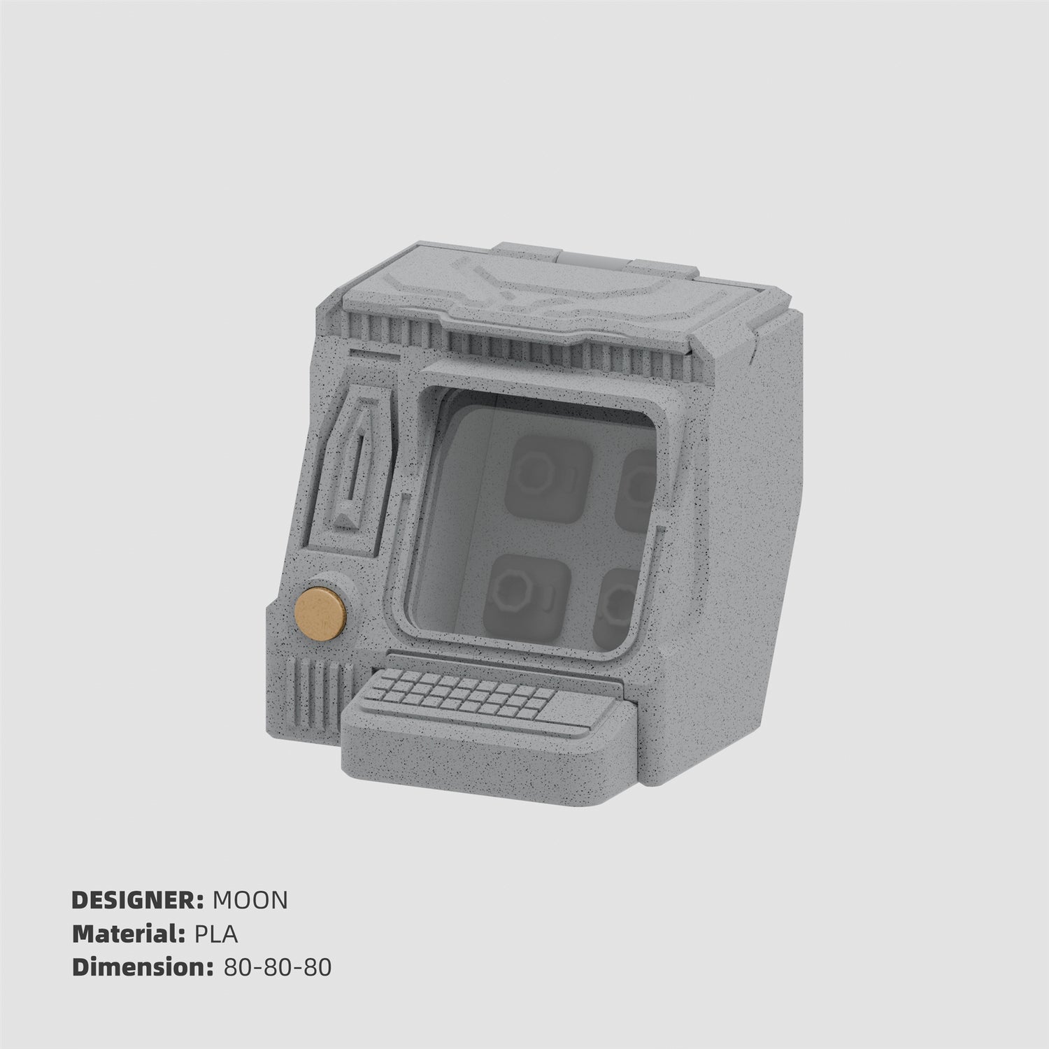 Personalized keycap display storage box data protocol terminal 3D printing molding