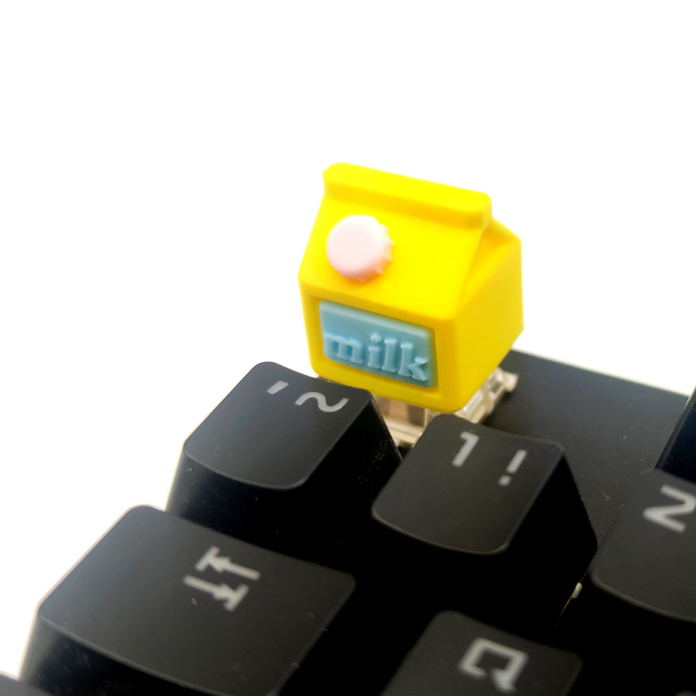 Milk box, multi-color resin personalized keycaps, mechanical keyboard decorative keycaps