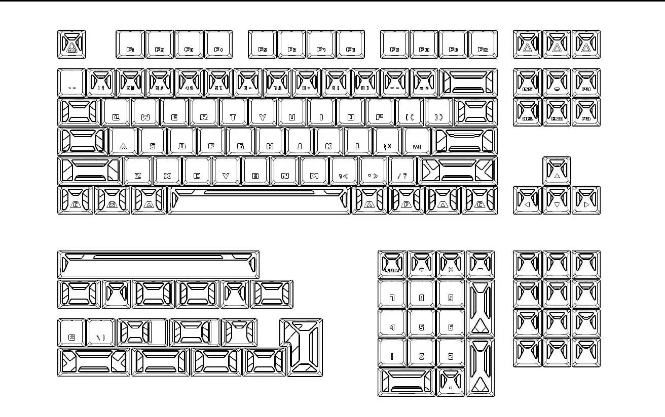 Aluminum alloy metal keycap N ²Neural Node, metal set personalized keycap