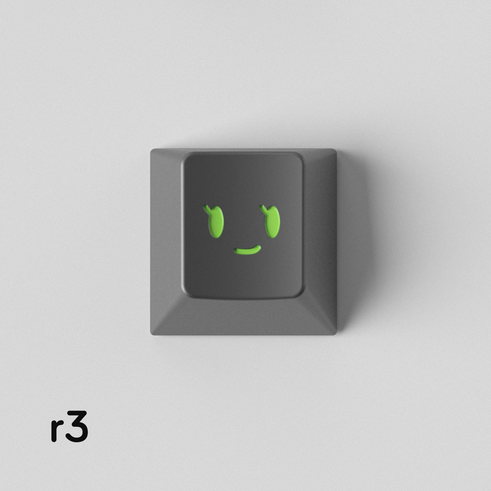 Simple smiley face expression personalized PC metal keycap smiley face customization mechanical keyboard customization keycap