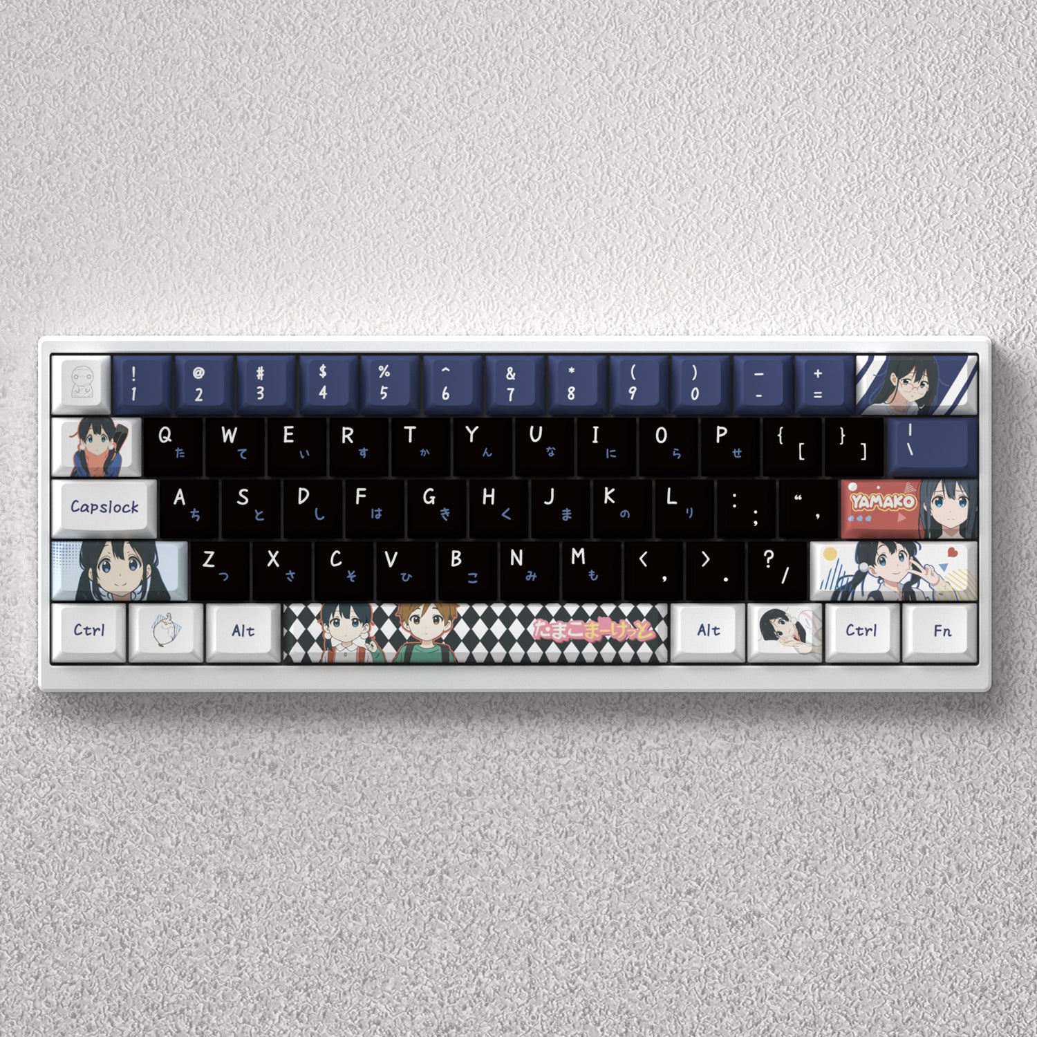 Tamako Market Theme, Kitashirakawa Tamako Anime Game Creative Personalized Keycap Set PBT Material Original Factory Height Sublimation Printing