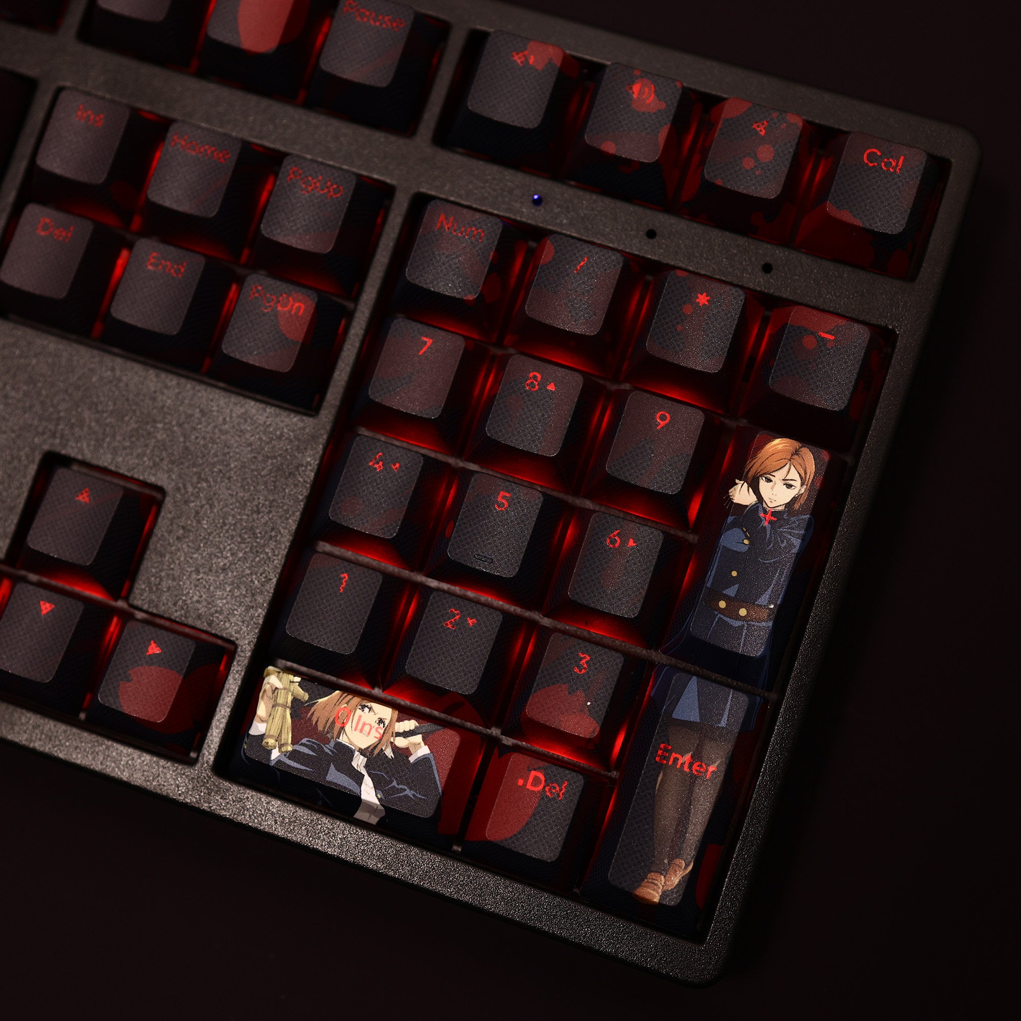 Jujutsu Kaisen Theme, PBT Material Five sided Heat Sublimation, Anime Game Series Personalized Set Decorative Keycaps