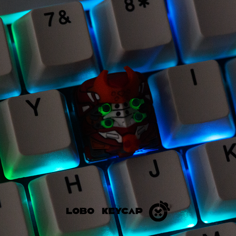 EVA, Mech series, multi-color resin personalized keycaps, creative handmade keycaps for anime and gaming peripherals