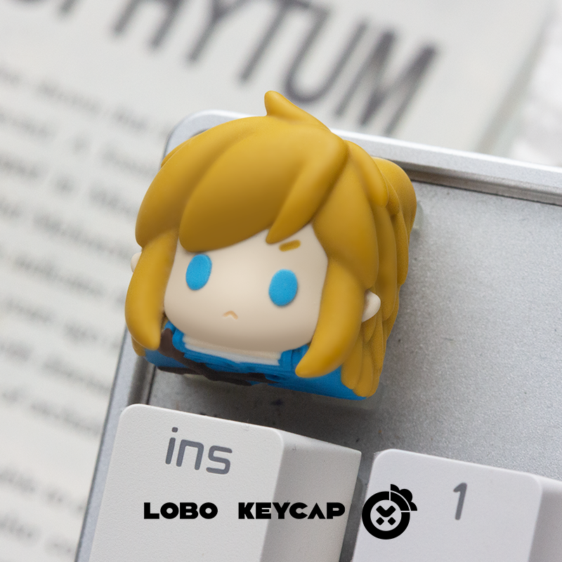 Legend of Zelda~Link, multi-color resin molded keycaps, artisankeycaps
