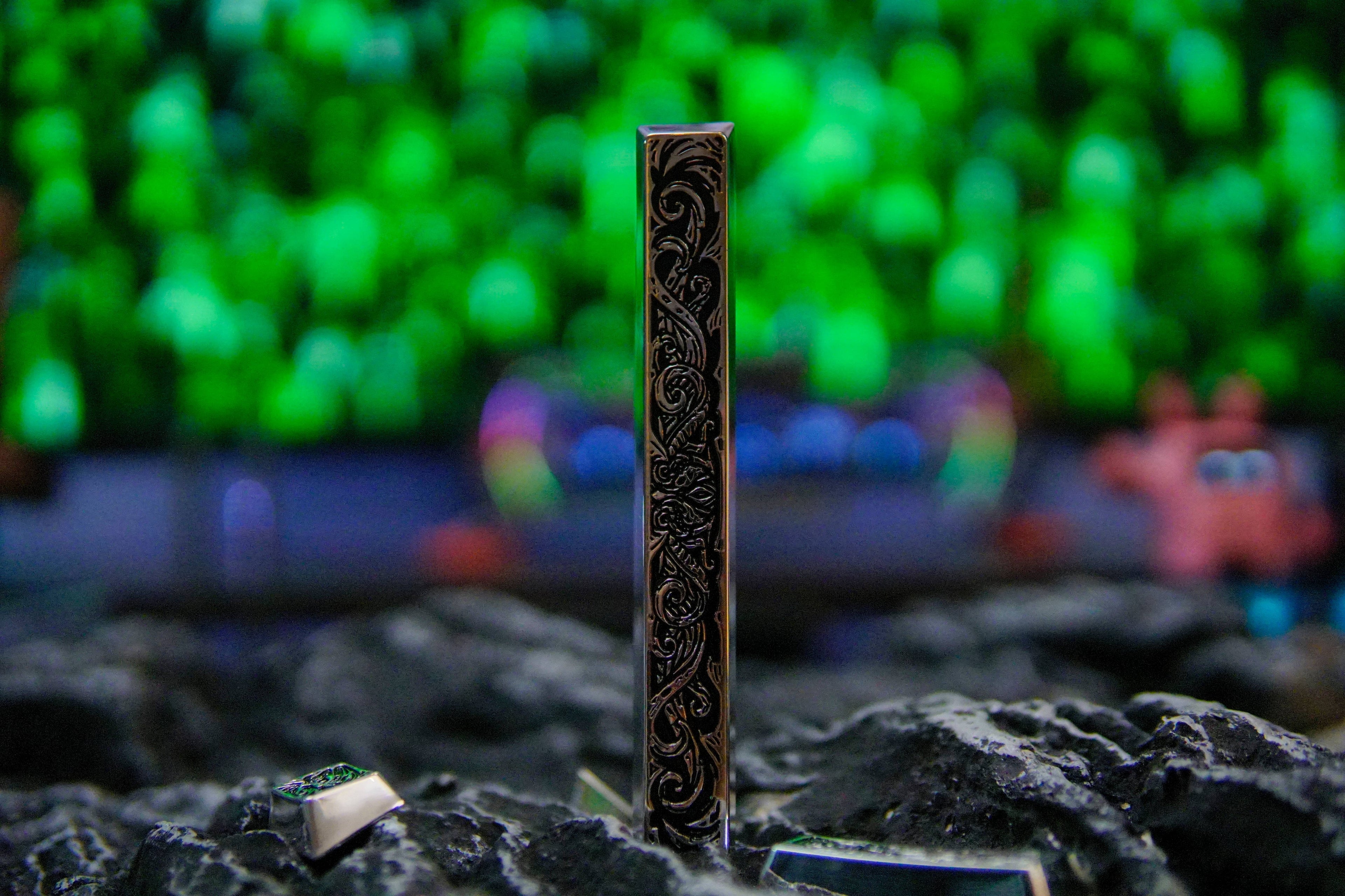Ancient God theme, metal keycap set, peripheral personalized keycap set(Silver version)