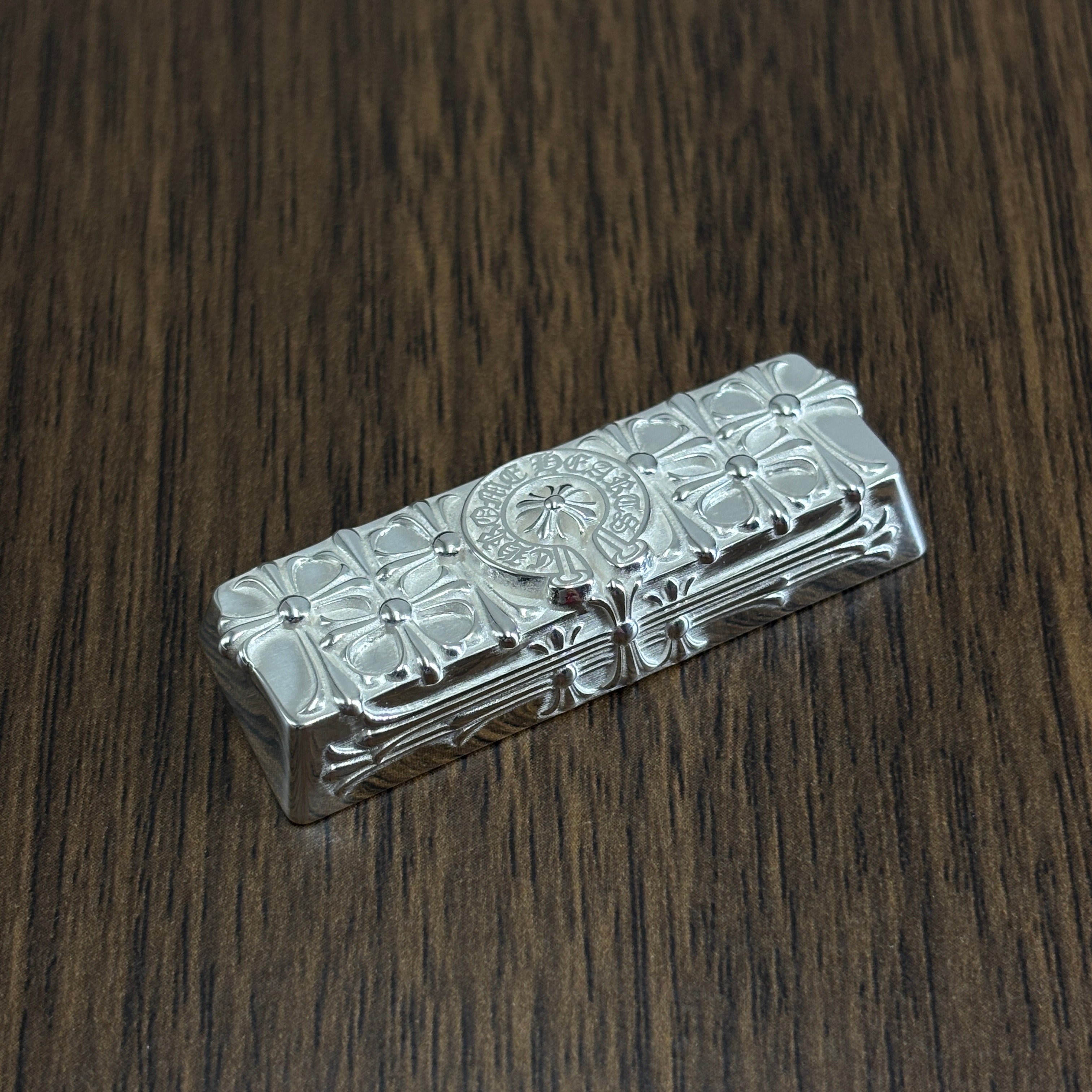 Chrome Hearts style, full keyboard key positions, 925 sterling silver custom trendy cultural keycaps, fashionable and personalized artistic decorative keycaps.