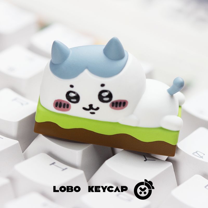 Chiikawa, multi-color resin molded personalized keycaps, 2U decorative keycaps.