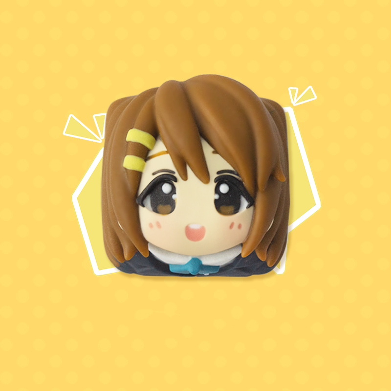 K-ON! Multi colored resin molded personalized keycaps, anime game keycaps