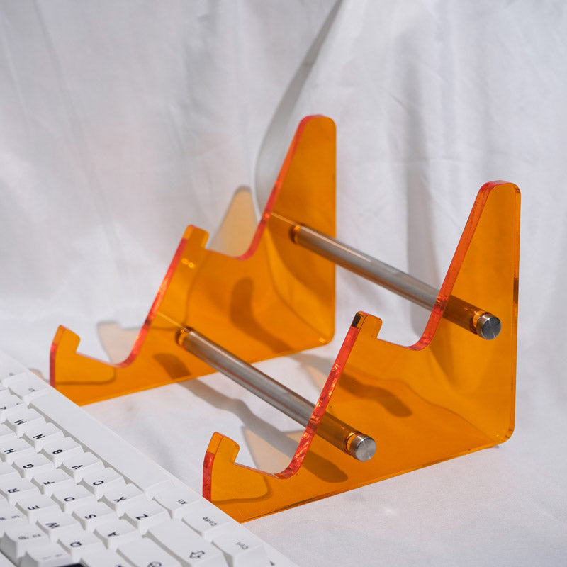 Keyboard display bracket acrylic transparent white/colorful single-layer mechanical keyboard collection shelf