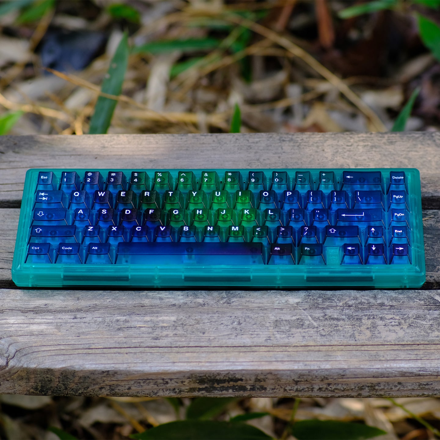 Gradient transparent PC material fog transparent keyboard keycaps customized ai3D technology factory height