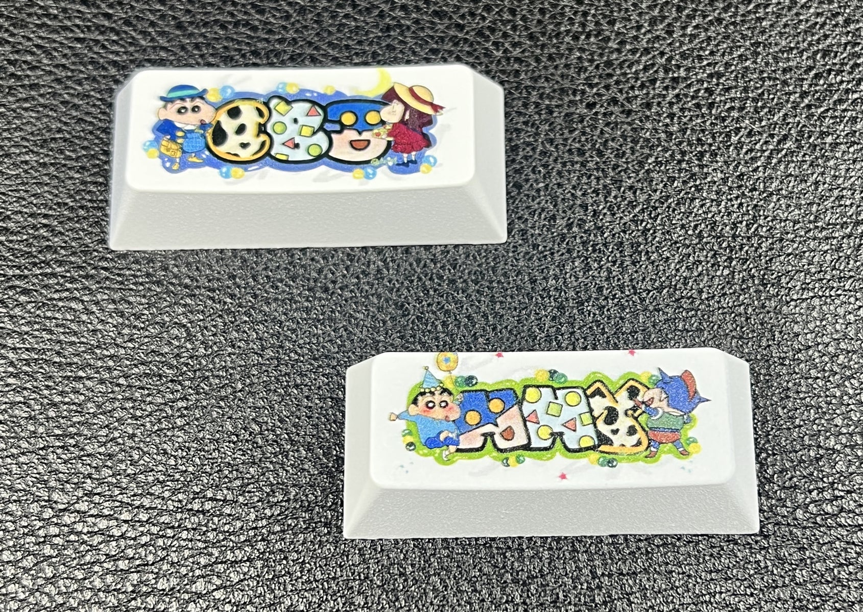 Crayon Shin-chan, Zinc alloy spray coating, 2.25U metal personalized keycaps, decorative keycaps for anime, gaming, cultural and creative peripheral products