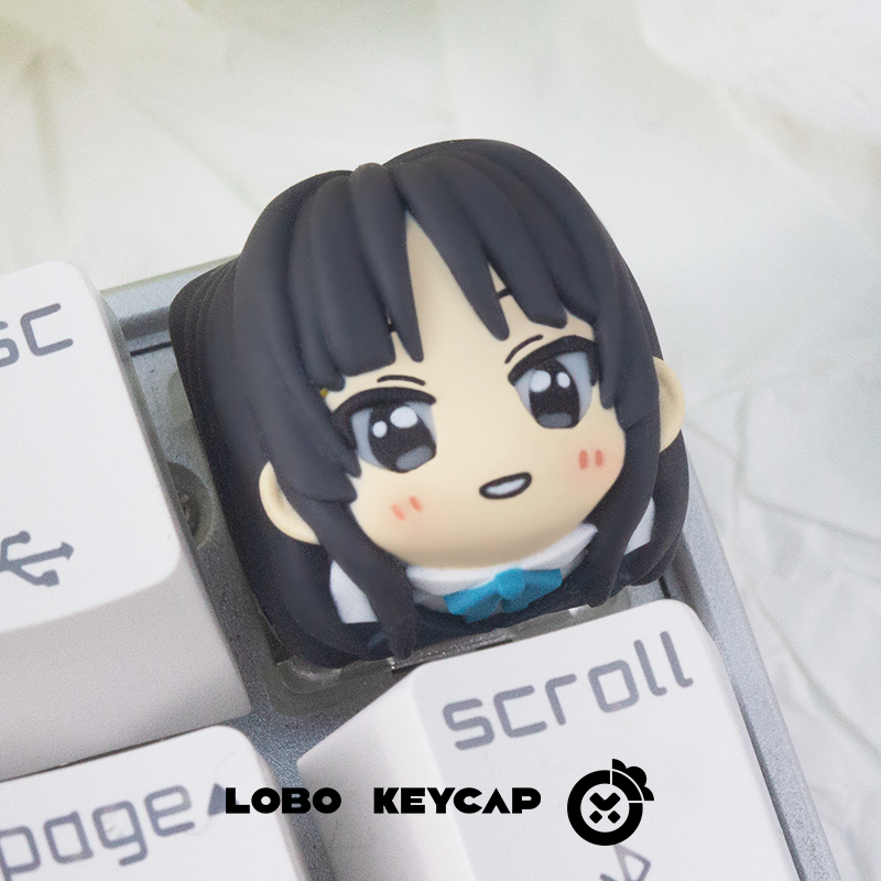 K-ON! Multi colored resin molded personalized keycaps, anime game keycaps