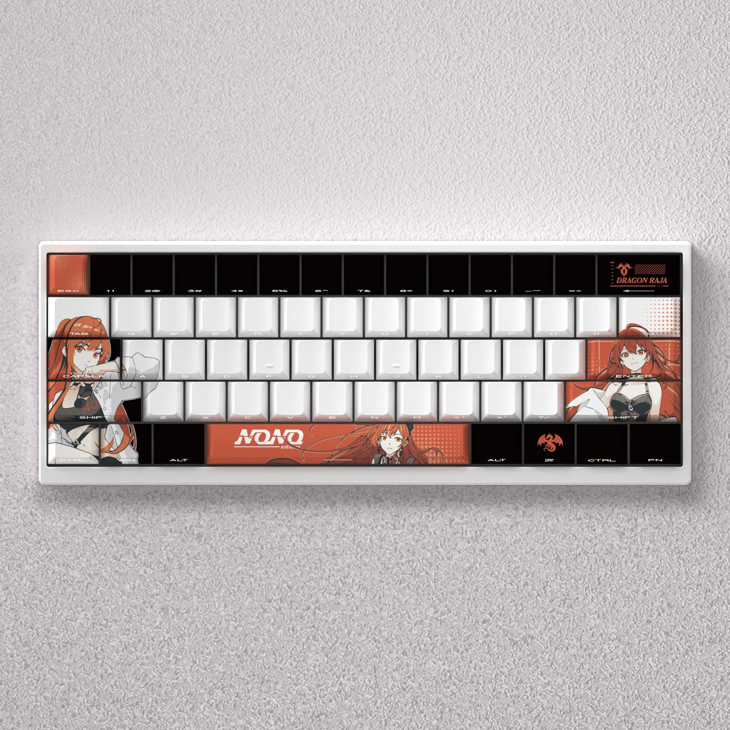 Dragon Witch Nono, Anime Game Creative Personalized Keycap Set PBT Material Original Factory Height Sublimation Printing