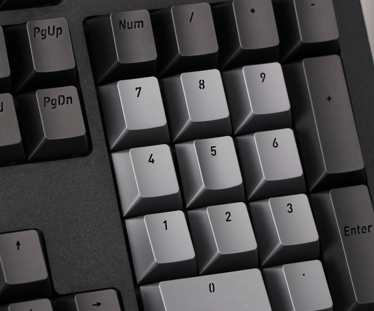 Aluminum alloy dark gray, light gray combination keycap set, personalized metal keycap set. Customized keycaps for creative culture
