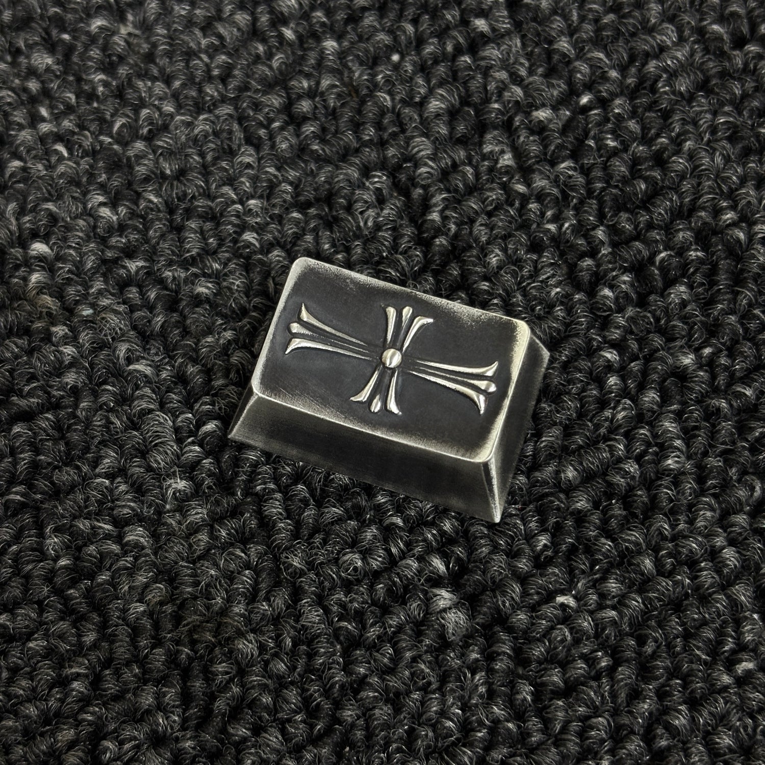925 silver vintage Chrome Hearts custom cross 1.25U personalized keycap mechanical keyboard keycap