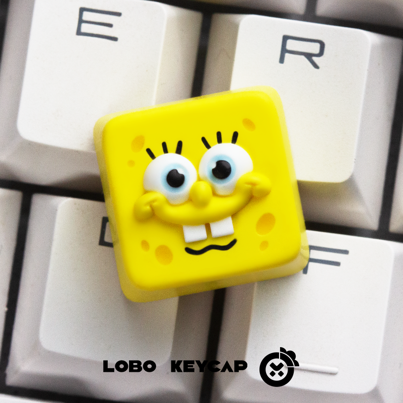 SpongeBob~Series Theme SpongeBob Pie Big Star Octopus Brother Personalized Resin Art Keycaps