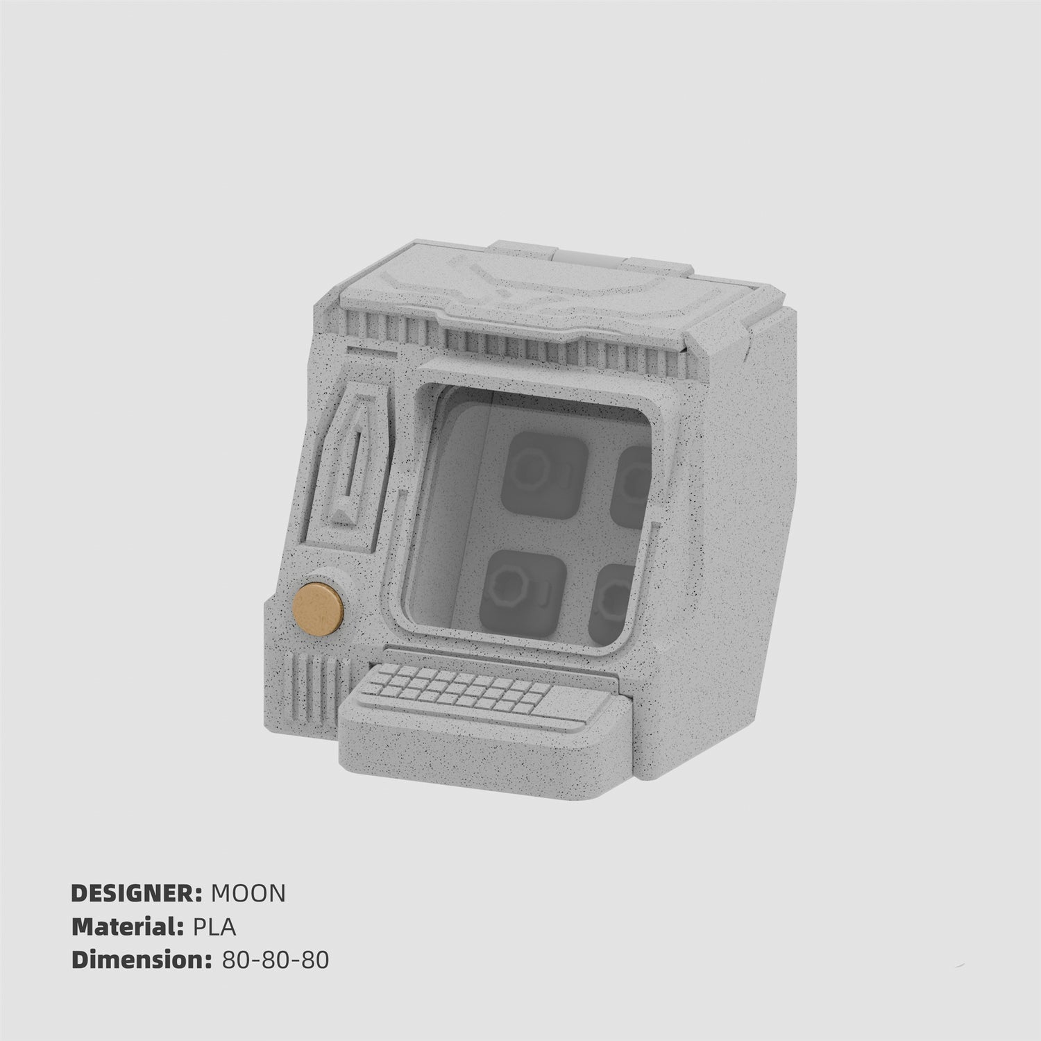 Personalized keycap display storage box data protocol terminal 3D printing molding