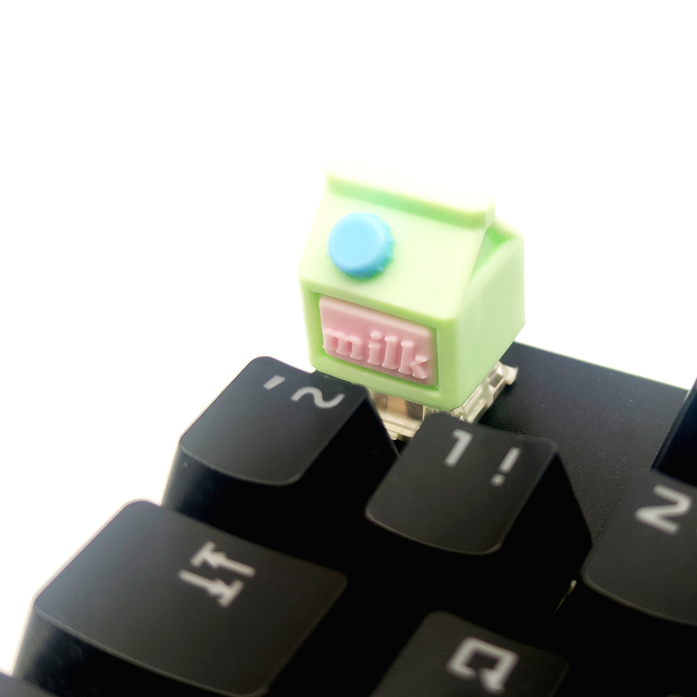 Milk box, multi-color resin personalized keycaps, mechanical keyboard decorative keycaps