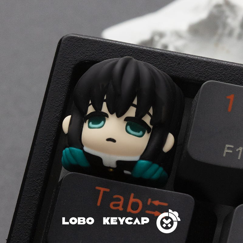 Demon Slayer, Character multi-color resin molded artisankeycaps, personalized keycaps