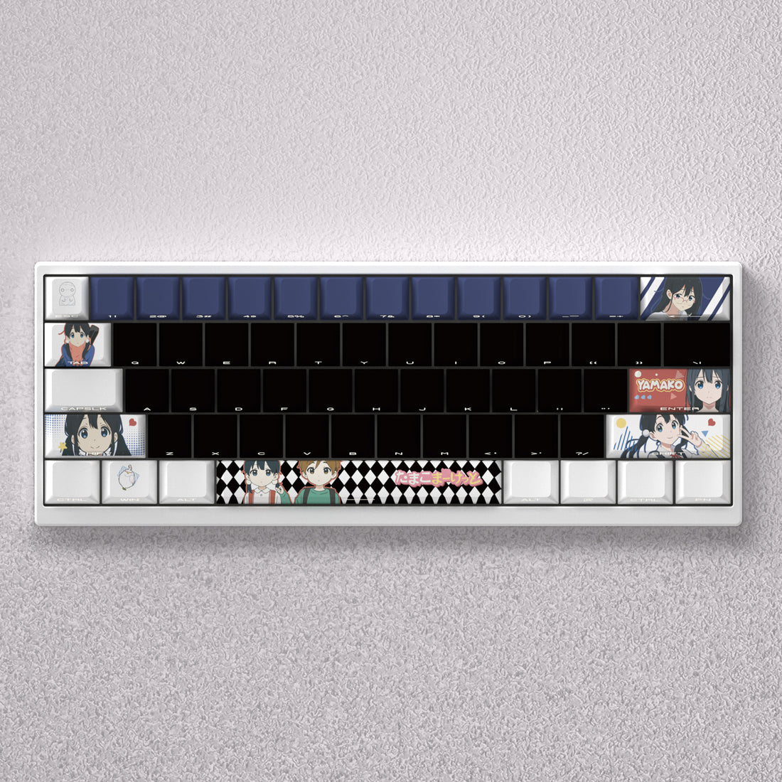 Tamako Market Theme, Kitashirakawa Tamako Anime Game Creative Personalized Keycap Set PBT Material Original Factory Height Sublimation Printing