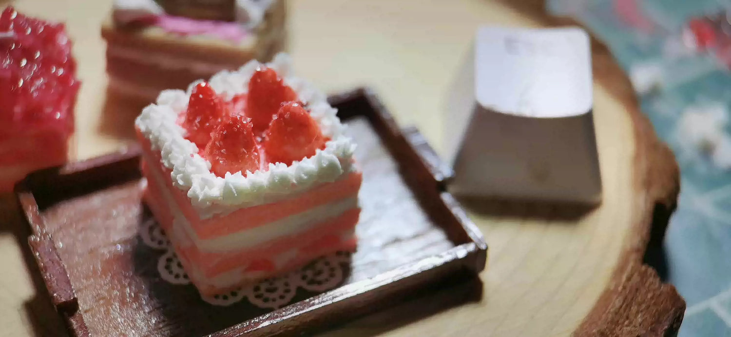 Food Collection, Handmade Resin Clay, Stone Plastic Clay, Personalized Keycaps, Artisankeycaps, Mechanical Keyboard Decorative Keycaps.