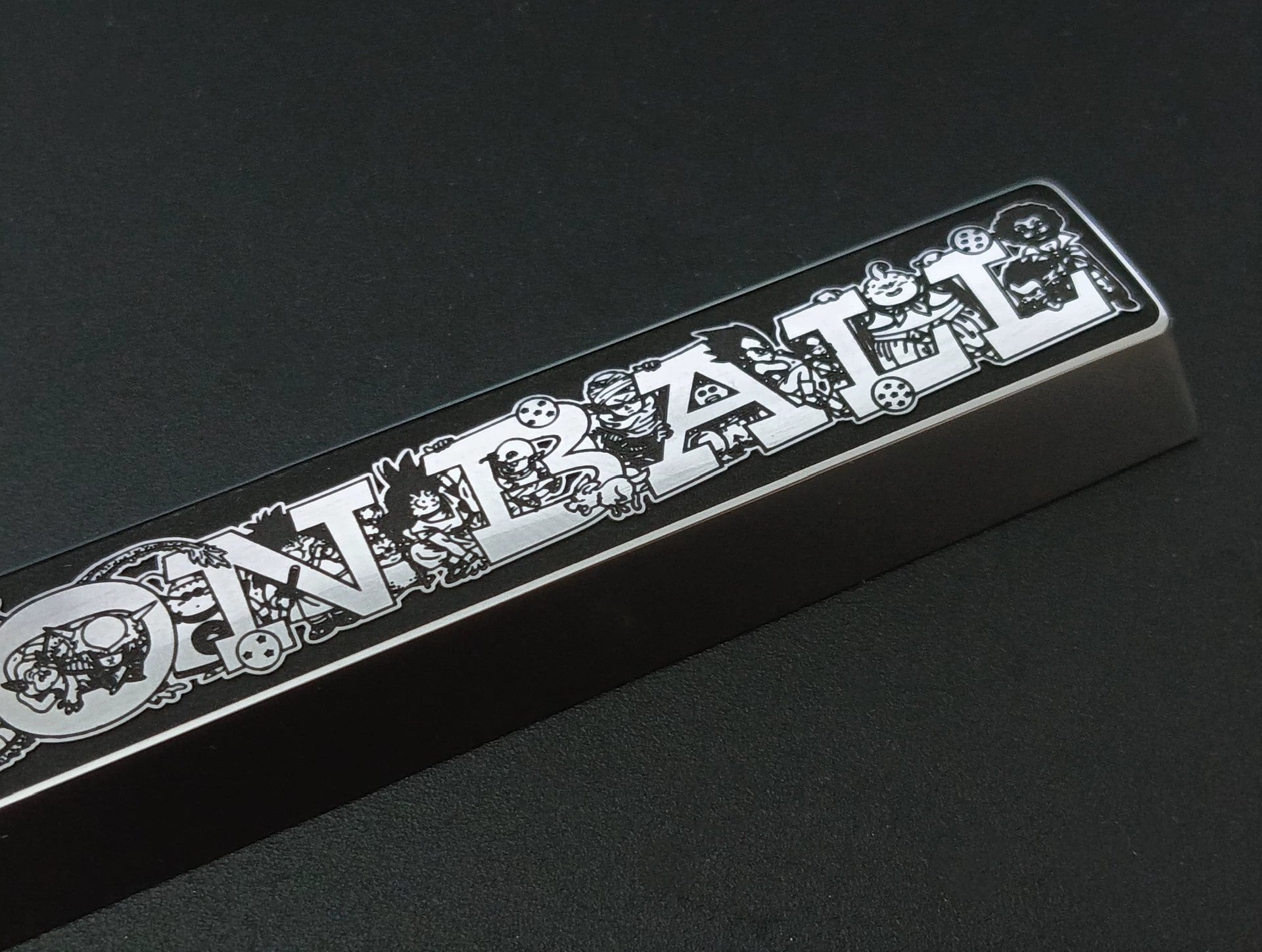 Dragon Ball themed spacebar, 6.25U metal personalized keycaps, cultural and creative keycaps for anime and gaming peripherals