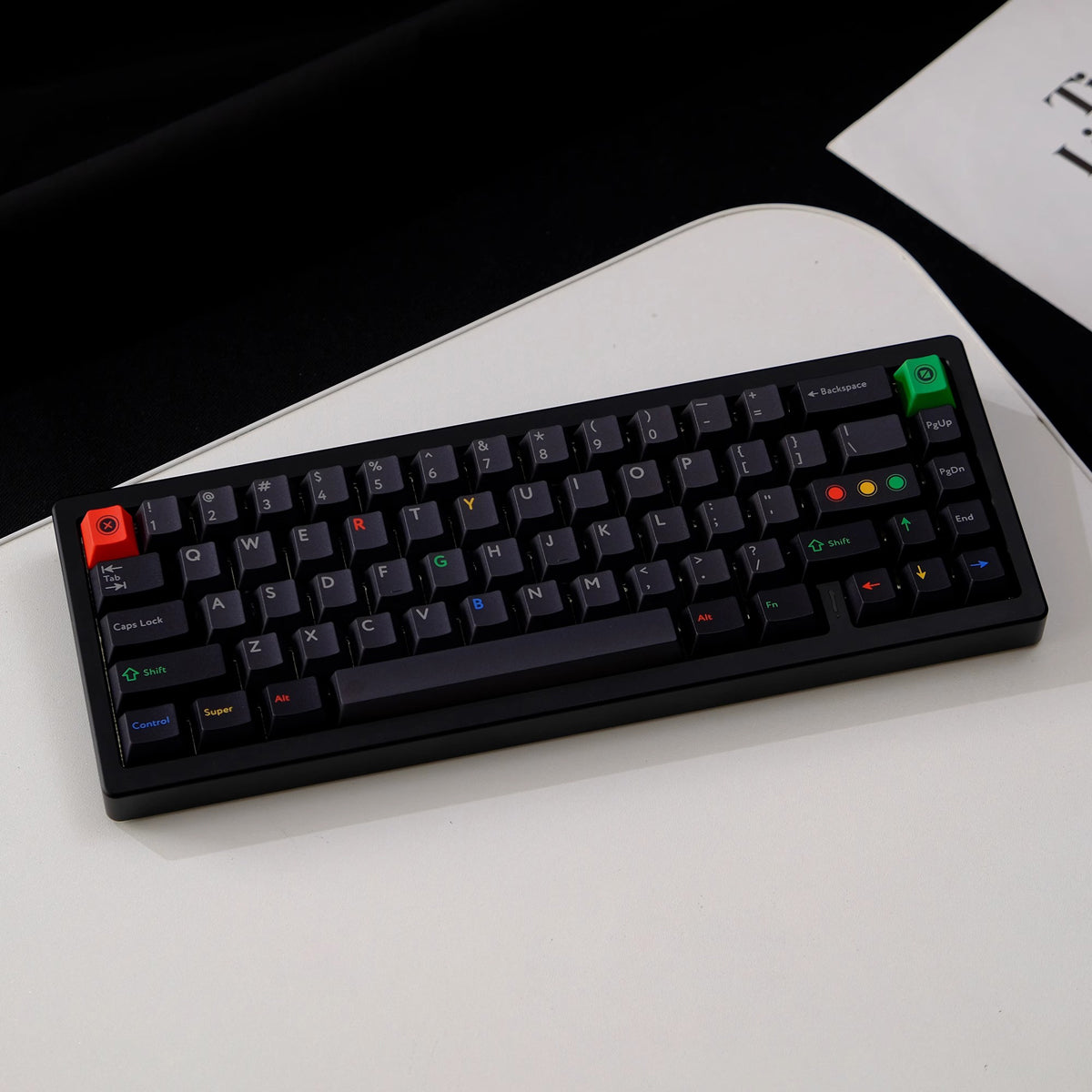Black light fog transparent mechanical keyboard keycap UV printing factory height 122 keys