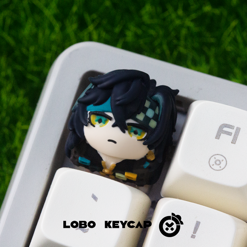 Genshin Impact, Personalized design resin art keycaps, mechanical keycaps decorative keycaps