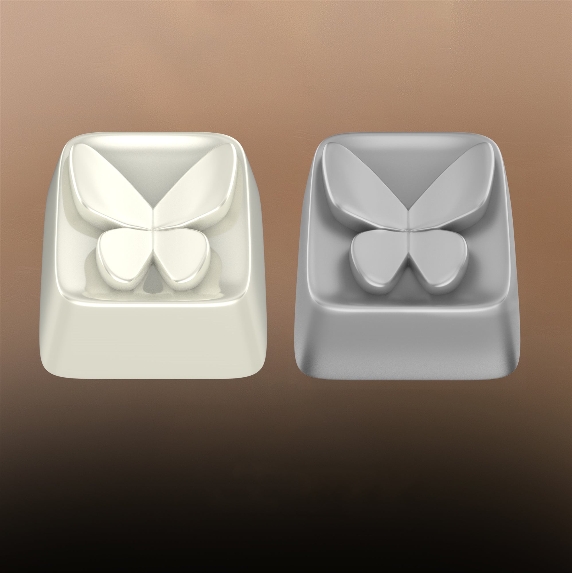Butterfly shaped keycaps,liquid metal personalized keycaps, mechanical keyboard keys, artistic decorative keycaps