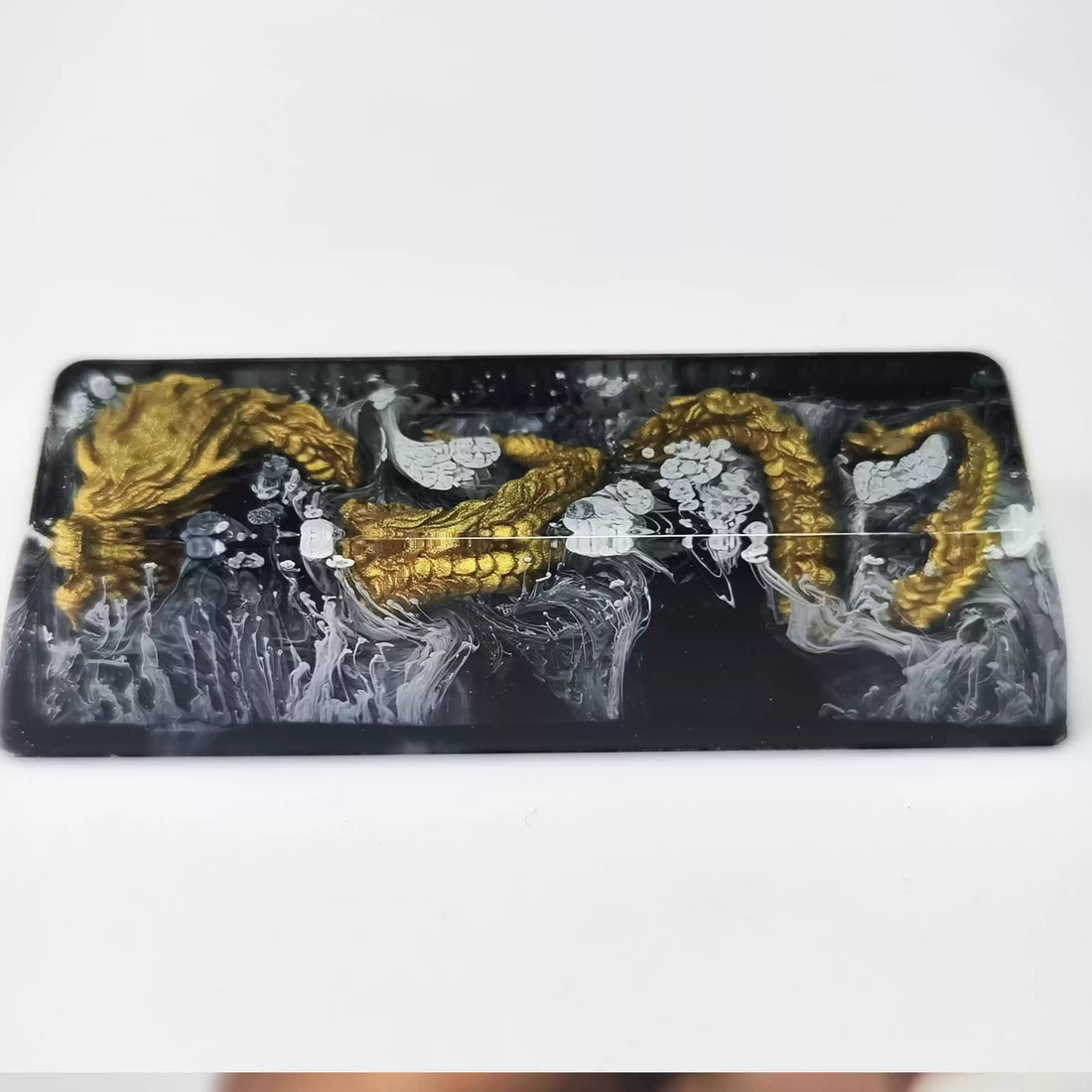 Mechanical keyboard personalized resin black gold dragon dropper resin craftsman keycap