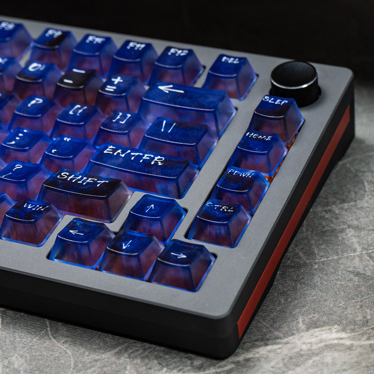 Dreamy Gradient Dyeing Series 5-sided Mist Transparent, Mechanical Keyboard Keycaps, PBT Original Factory Height