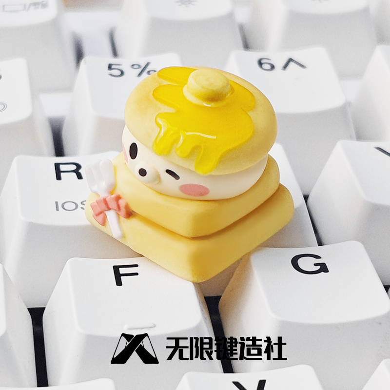 Original Dessert Series Cute Cute Little Bear Shufulei Creative Personalized Custom Resin Mechanical Keyboard Keycaps