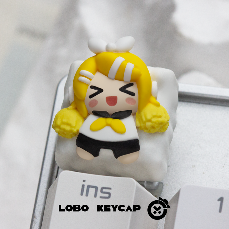 VOCALOID~Hatsune Miku Jingyin Gemini Personality Resin Art Keycap Mechanical Keyboard Keycap