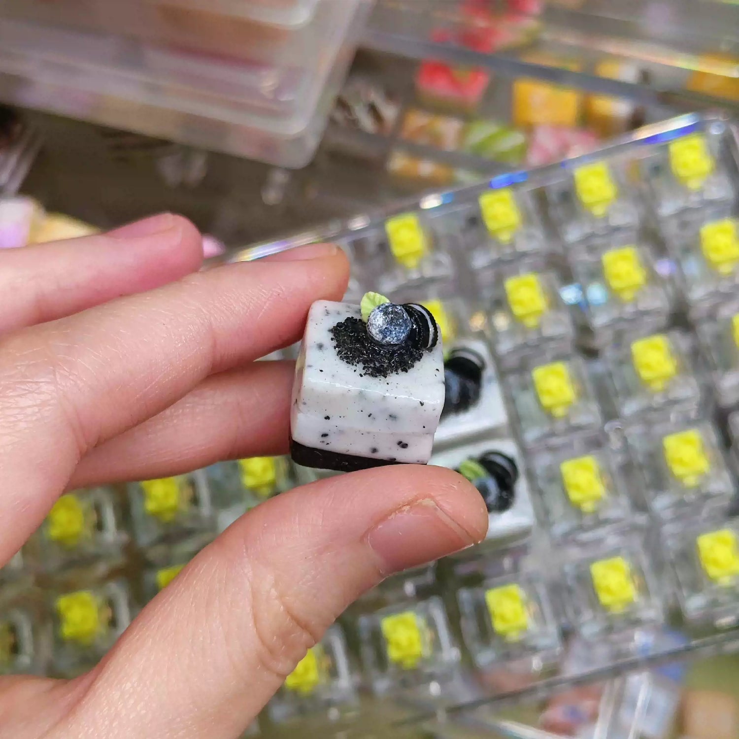 Food Collection, Handmade Resin Clay, Stone Plastic Clay, Personalized Keycaps, Artisankeycaps, Mechanical Keyboard Decorative Keycaps.